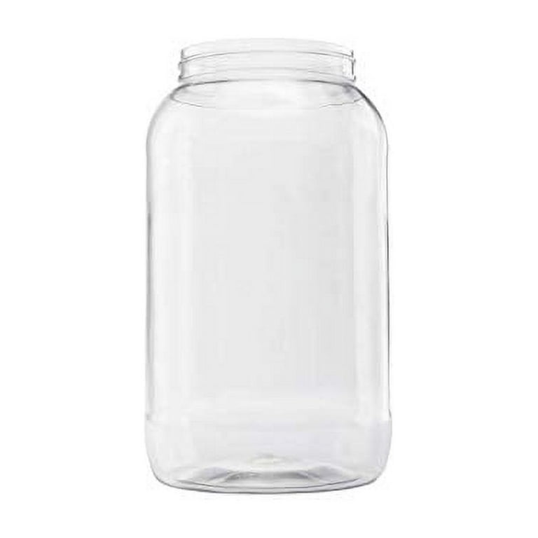 10 Ounce Plastic Jars Clear Plastic Mason Jars Storage Containers Wide  Mouth With Lids For Kitchen & Household Storage Airtight Container 12 PCS
