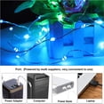 thumbnail image 4 of Tira De Luces Led Usb, Control Por Aplicación Bluetooth, Lámpara De Cadena De Alambre De Cobre, Luz De Hadas Impermeable Para Exteriores Para Decoración De Árboles De Navidad Eigraketly HA025790-04, 4 of 6