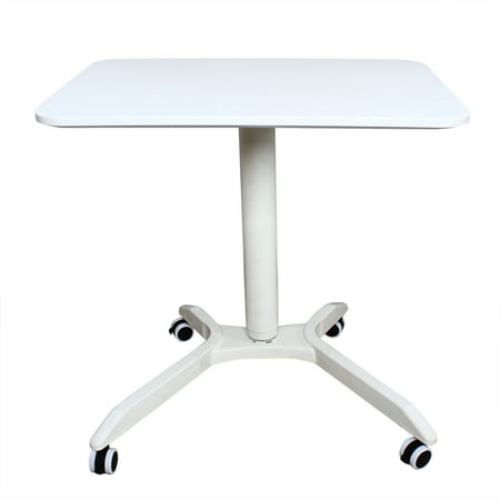 Computer Desk Adjustable Height Stand Mobile Laptop PC Table Computer Desk Large Office Electronically Controlled Lifting Desk Cart Adjustable Mobile Rolling Carrier Laptop Table Modern Style