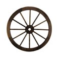 thumbnail image 3 of 24 Inch Diameter Wooden Wagon Wheel Decorative Wall Hanging, 3 of 4