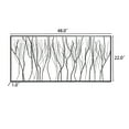 thumbnail image 6 of LuxenHome Black Abstract Trees Rectangular Metal Wall Decor, 6 of 10