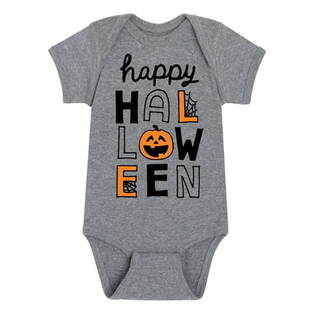 

Instant Message - Happy Halloween - Infant Baby One Piece