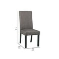 thumbnail image 5 of Dining Chair with Nailhead Trim and Fabric Seat, Set of 2, Gray, 5 of 5
