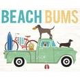 thumbnail image 2 of Mullan, Michael 14x12 Gold Ornate Wood Framed with Double Matting Museum Art Print Titled - Beach Bums Truck I, 2 of 4