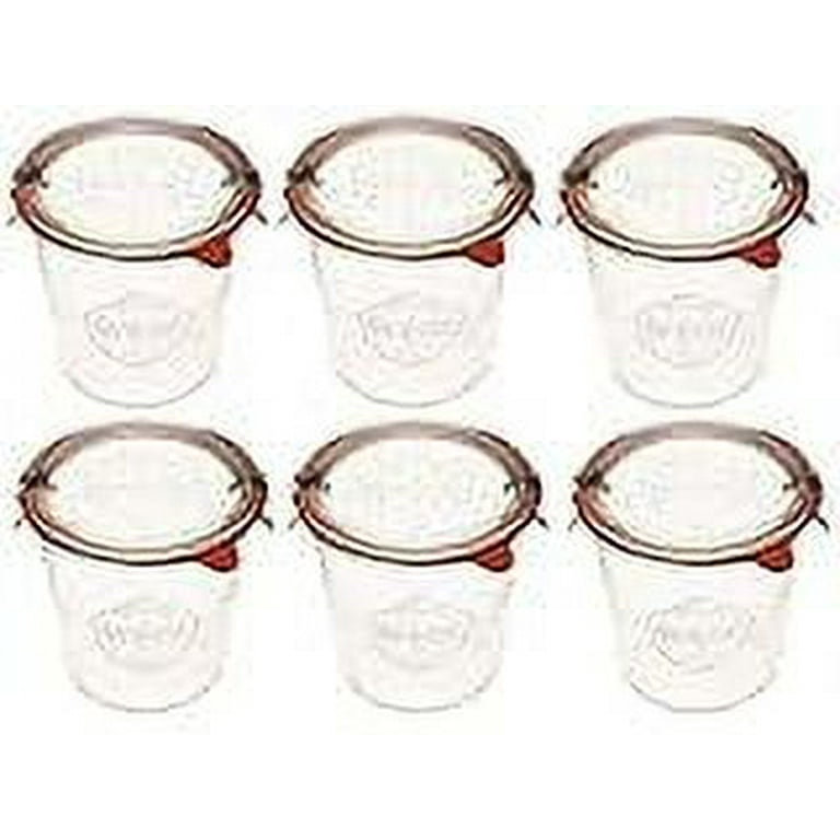 WECK 6個セット Amazon | Weck 741 .25 Litre Mould Jars - 6 In A Set, With