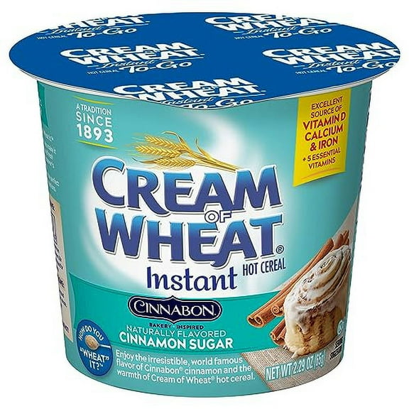 Cream of Wheat Hot .. Cereal to Go Cups, .. Cinnabon, 2.29 Ounce (Pack .. of 6)