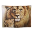 thumbnail image 5 of Nawypu Lion Family Home Wall Tapestry Art Hanging Tapestry Painting, 5 of 6