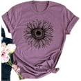 thumbnail image 2 of Sherrylily Summer Women Sunflower Short Sleeve T Shirt Cute Graphic Tees Loose Tops, 2 of 3