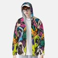 thumbnail image 2 of Disketp Colorful Pug for Men's Sun Protection Hoodie Performance Long Sleeve Fishing Outdoor Lightweight-XX-Large, 2 of 7