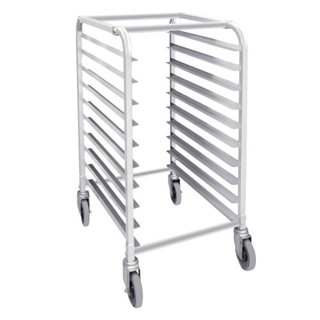Browne Aluminum 10-Tier End Loading Bun Pan Rack, 26 x 20.25 x 38.5 in