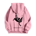 thumbnail image 4 of MHFRRA Sudadera con Capucha y Estampado Gráfico de Moda para Uso Informal y Actividades Al Aire Libre Rosa, 4 of 5