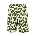 thumbnail image 4 of BRANROY Men's Casual Leopard Pattern Shorts - Breathable Sport Shorts for Men, Mens Athletic Shorts and Gym Shorts for Summer,Green,3XL, 4 of 4