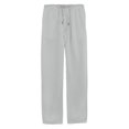 thumbnail image 2 of Pantalones holgados con apariencia de lino para hombre, pantalones casuales de yoga para playa con cintura elástica, 2 of 3