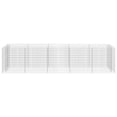 thumbnail image 2 of vidaXL Gabion Lit Surélevé Acier Galvanisé 450x90x100 cm, 2 of 5