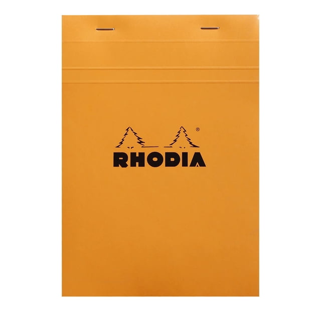 Bloc de notas Rhodia No16, A5, cuadrado, naranja, 80 g, 80 hojas