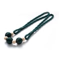 thumbnail image 3 of BAETEUY Punch Free Wooden Ball Magnetic Curtain Tieback Rope Buckle Holder Strap Decor, 3 of 4