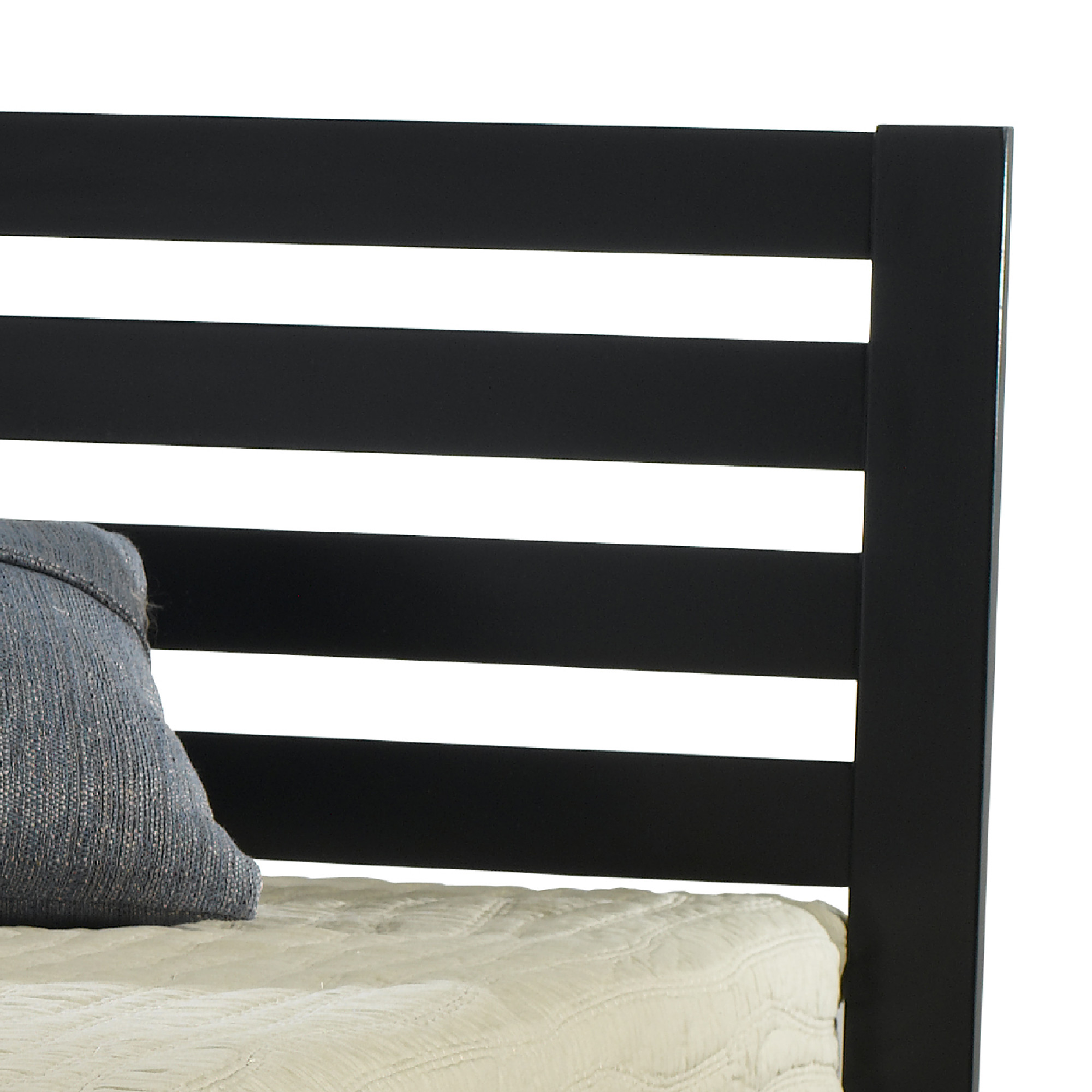 Hillsdale Furniture Aiden Low Profile Ladder Back Wood Platform Twin Bed, Black - image 5 of 6
