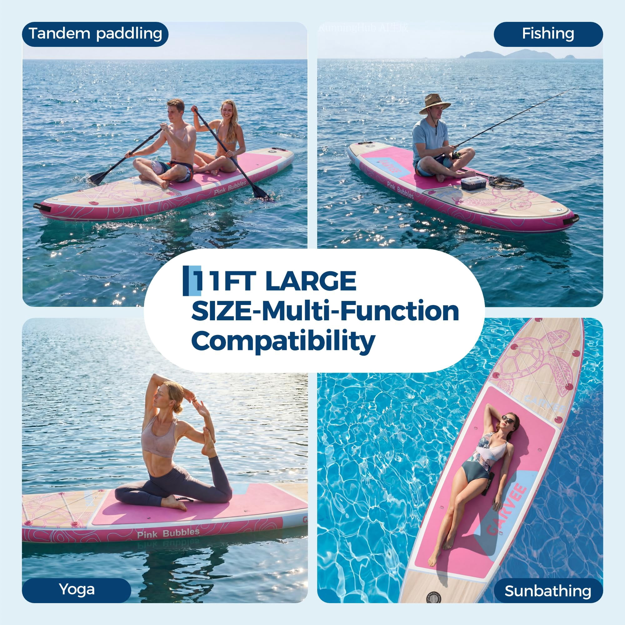 Inflatable Stand Up Paddle Boards with SUP Accessories for Adults & Youth of All Skill Levels
