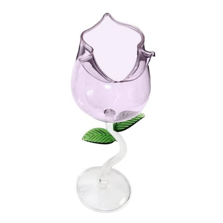 

Tohuu Wine Cups Red Wine Glasses Rose-Shaped Wine Glasses Cocktail Cups Modern Wine Glass with Stem Clear/Pink Red Wine Glasses Cups Unique Wine Glass Cup for Party Wedding Valentine s Day well-suited