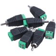 thumbnail image 2 of 7 piezas 7 x CCTV UTP audio RCA macho a conector AV Tornillo Conector de terminal para video verde negro, 2 of 5