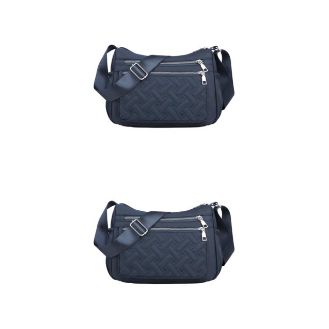 Youkk Stay Organized With Multipurpose Messenger Bag Large Capacity Crossbody Bag Saphirblau 2Set