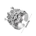 thumbnail image 5 of Anillos para mujer, regalos para mujer, temperamento, viento frío, personalidad, búho hueco, anillo abierto para mujer, 5 of 5
