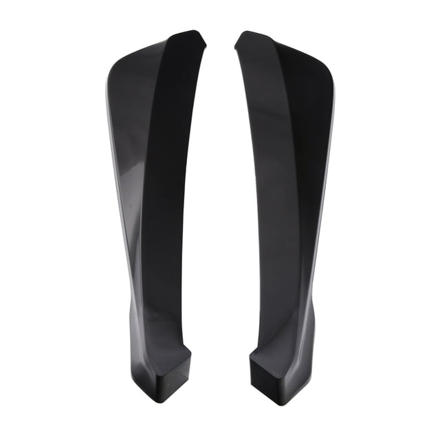 Rear Lip Splitter Universal Car Side Fins Body Lip Spoiler Chin Skirt Protector, Black