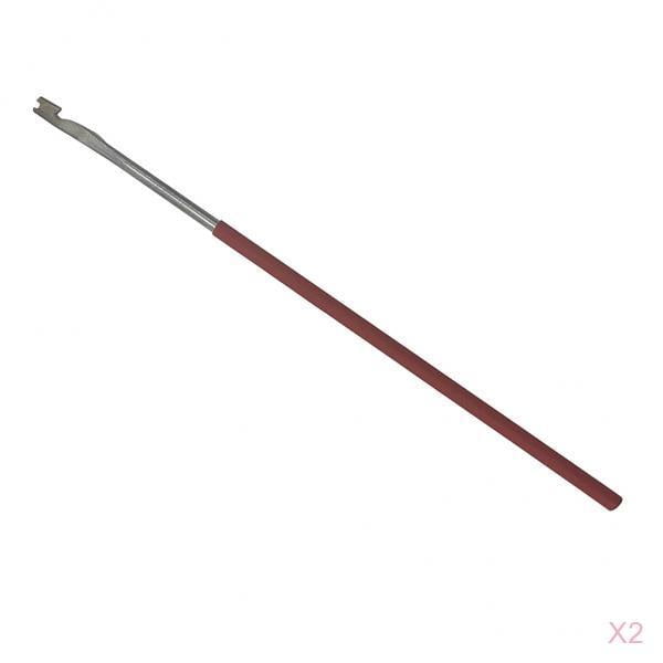 Instrumento de viento de madera Sunnimix Herramienta de reparación de agujas de lengüeta Gancho de Resorte para Clarinete oboe