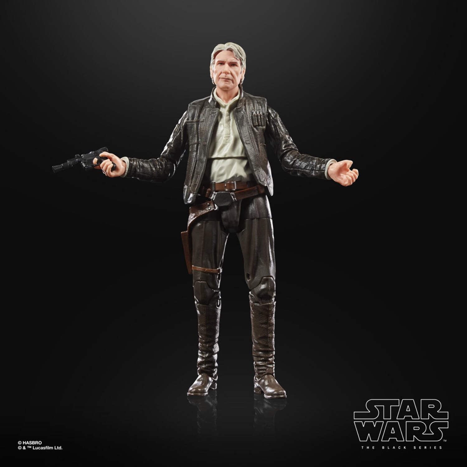 STAR WARS The Black Series Archive Han Solo Toy 6-Inch-Scale The Force Awakens Collectible Action Figure, Toys for Kids 4 and Up (NON-MINT PACKAGE)