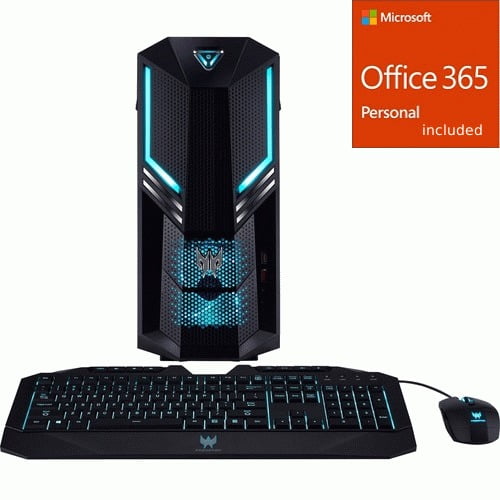 Acer Predator Predator Po3 600 Gaming Desktop Computer Cor Office 365 Bundle Walmart Com Walmart Com