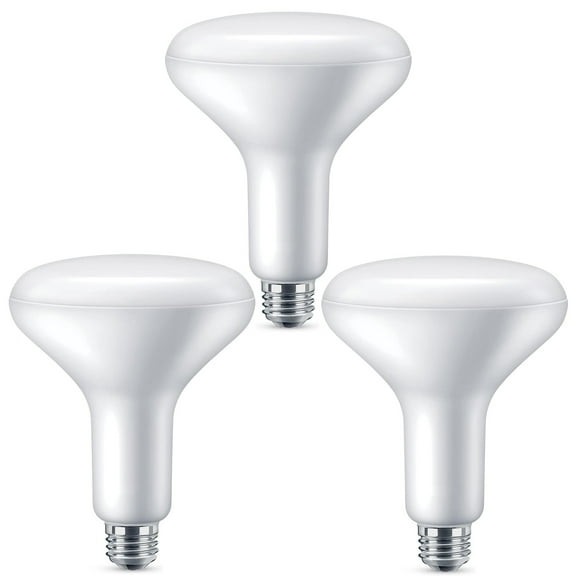 3PK - 10W BR40 LED 5000K - Daylight 800L Non-Dimmable Bulb - 60w Equiv