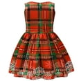 thumbnail image 2 of Girl's Christmas Holiday Dress Sleeveless Bowknow Party Costume 3-8T, 2 of 5