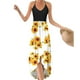 thumbnail image 2 of Vestido HUOGUO Fashion para mujer, cuello en O, estampado casual, sin mangas, 2 of 5