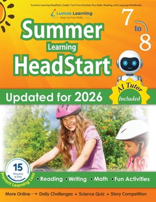 Summer Learning Headstart by Lumos Learn Summer Learning HeadStart, Grade 7 to 8: Fun Activities Plus Math, Reading, and Language Workbooks: Bridge to Success wi, Book 7, (Paperback)