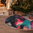 thumbnail image 5 of Rateoe Vibrant Street Art Portrait Pattern Christmas Tree Skirt with Ties, Christmas Tree Decorations, Farmhouse Christmas Decor Xmas Holiday Decorations-30", 5 of 6