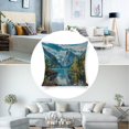 thumbnail image 3 of mountain lake trees Linen toss pillowcase decoration pillowcase gifting preferred 24x24 inch cushion cover 4 sets sofa pillowcase sofa bedroom living room car, 3 of 8