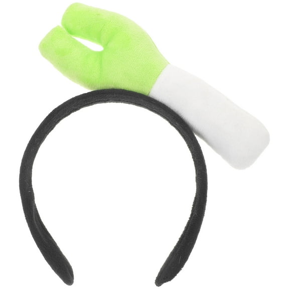 HONMEET Cartoon Hair Band Scallion Shaped Headband Multi-colored 1Pack 7.9x7.1x1.2in PP Cotton