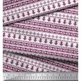 thumbnail image 2 of Soimoi Pink Satin Silk Fabric Tribal African Fabric Prints By Yard 42 Inch Wide, 2 of 3