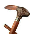 thumbnail image 2 of Antique Vintage Rabbit Brass Handle stick wood walking stick Victorian Wooden Walking Stick Cane, 2 of 3