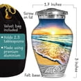 thumbnail image 2 of Urna crematoria Double Trouble Waves on The Beach para adulto, 2 of 5