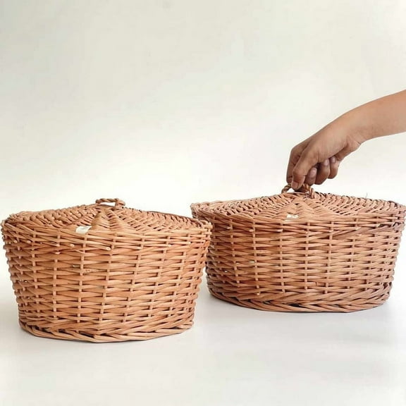 Wicker Bread Basket Set of 2 Sizes