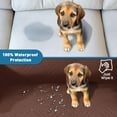 thumbnail image 4 of Wehilion 100% Waterproof Recliner Sofa Cover, Non Slip Recliner Covers for Recliner Chair with Pocket, Washable Reclining Chair Cover Furniture Protector for Kids, Pets Dog Cat (Coffee), 4 of 7