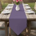 thumbnail image 6 of Pure Lilac Gray Table Runner Linen Burlap Table Runner 72 Inches Long Contemporary Solid Color Minimalist Art Dresser Scarves for Kitchen Island Coffee Dining Room Party Holiday Decoration 16"x72", 6 of 8