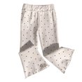 thumbnail image 5 of Karoyedx Sweatpants for Toddler Girls Flowy Wide Leg Pants Summer Lightweight Pants High Elastic Waist Loose Uniform Trousers White Size,12-18 Months, 5 of 9