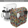 thumbnail image 2 of Colorful Stand Mixer Cover, Contemporary Geometric Square Tiled Grunge Vintage Rectangular Illustration, Kitchen Appliance Organizer Bag Cover with Pockets, 5 Quarts, Multicolor, by Ambesonne, 2 of 4