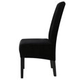 thumbnail image 3 of DYstyle Large Stretch Velvet Dining Chair Slipcover (Set of 4, Beige), 3 of 6