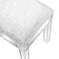 thumbnail image 6 of Ktaxon Mirrored Vanity Stool Makeup Bench Dressing Stools Cushioned Chair Modern Piano Seat for Living Room Bedroom,Silver, 6 of 9