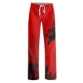 thumbnail image 4 of JULMCOMO Halloween Pajama Pants for Women Blood Ghost Print Elastic Waist Drawstring Casual Sleepwear Pants Funny Print Loose Comfy Pajama Bottoms Hot Pink XL, 4 of 5
