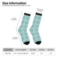 thumbnail image 2 of Cauagu Blue Print Print Crew Socks for Women and Men,Adult Athletic Running Socks 1-Pair Sports Socks Work Gear Socks with Moisture Wicking, 2 of 6