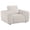 Ivory, variant on Burnett Chenille Upholstered Accent Chair Burnt Orange